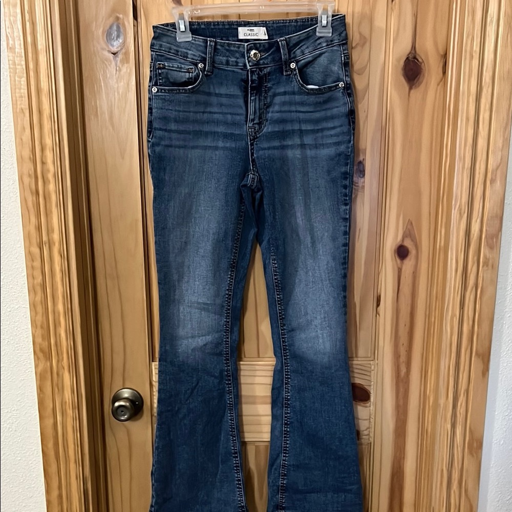 Maurices Blue Flare Wide Leg Jeans